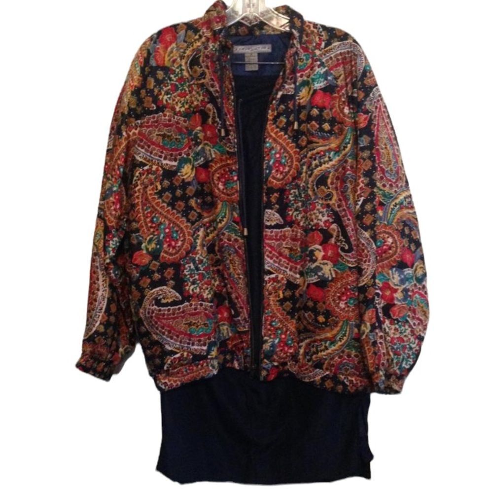 Vintage Robert Stock 2-Piece Puffer Jacket And Skirt